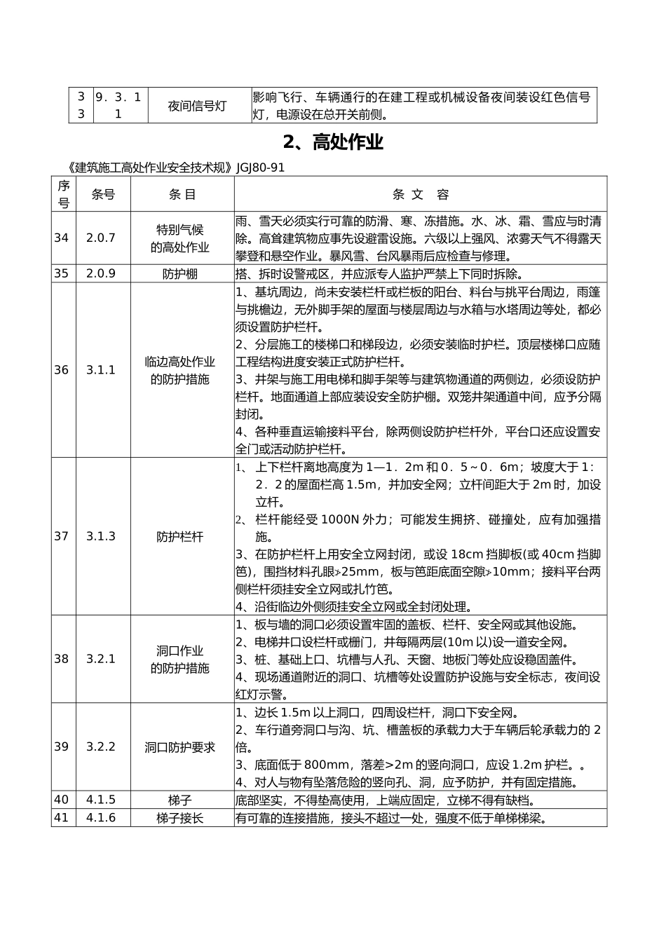 施工安全标准的强制性条文_第3页