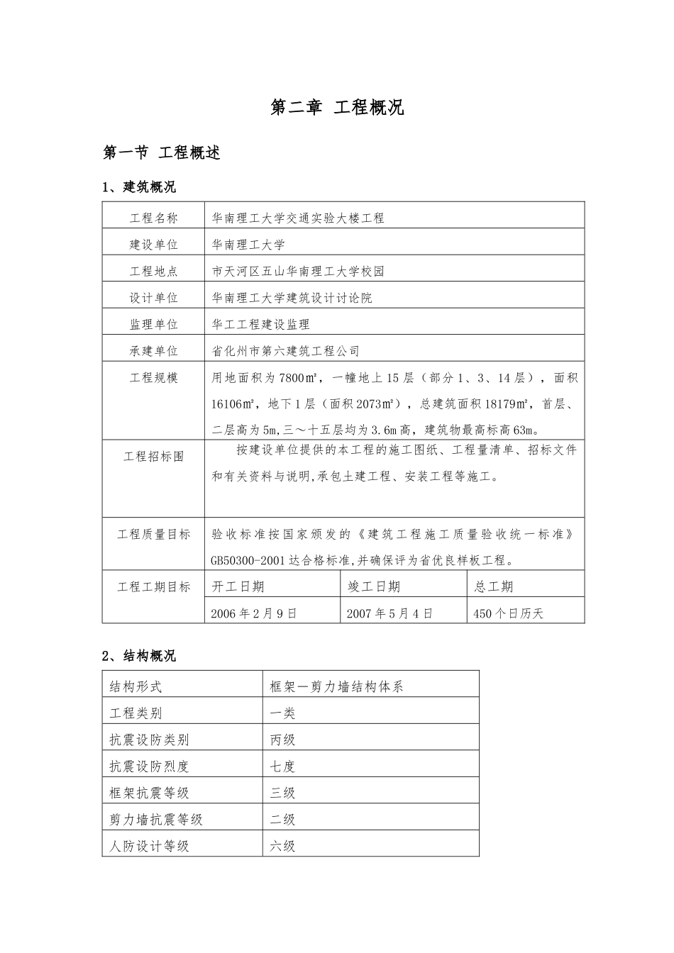 施工组织课程设计报告书_第2页