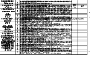 施工资料对标表