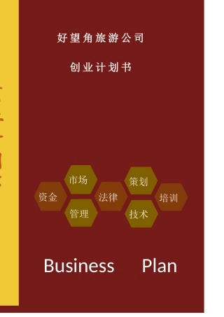 旅游公司项目策划书