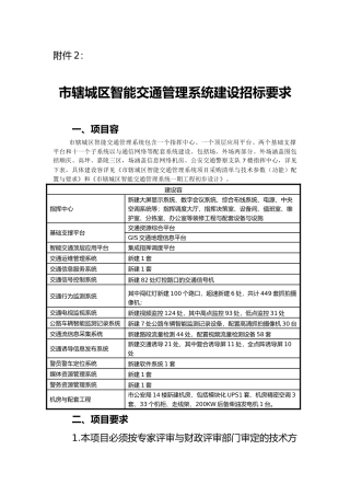 智能交通管理系统建项目内容