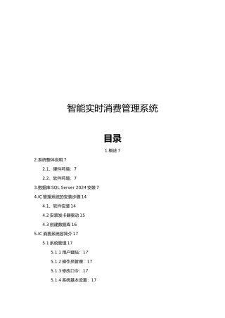 智能实时消费管理系统概述