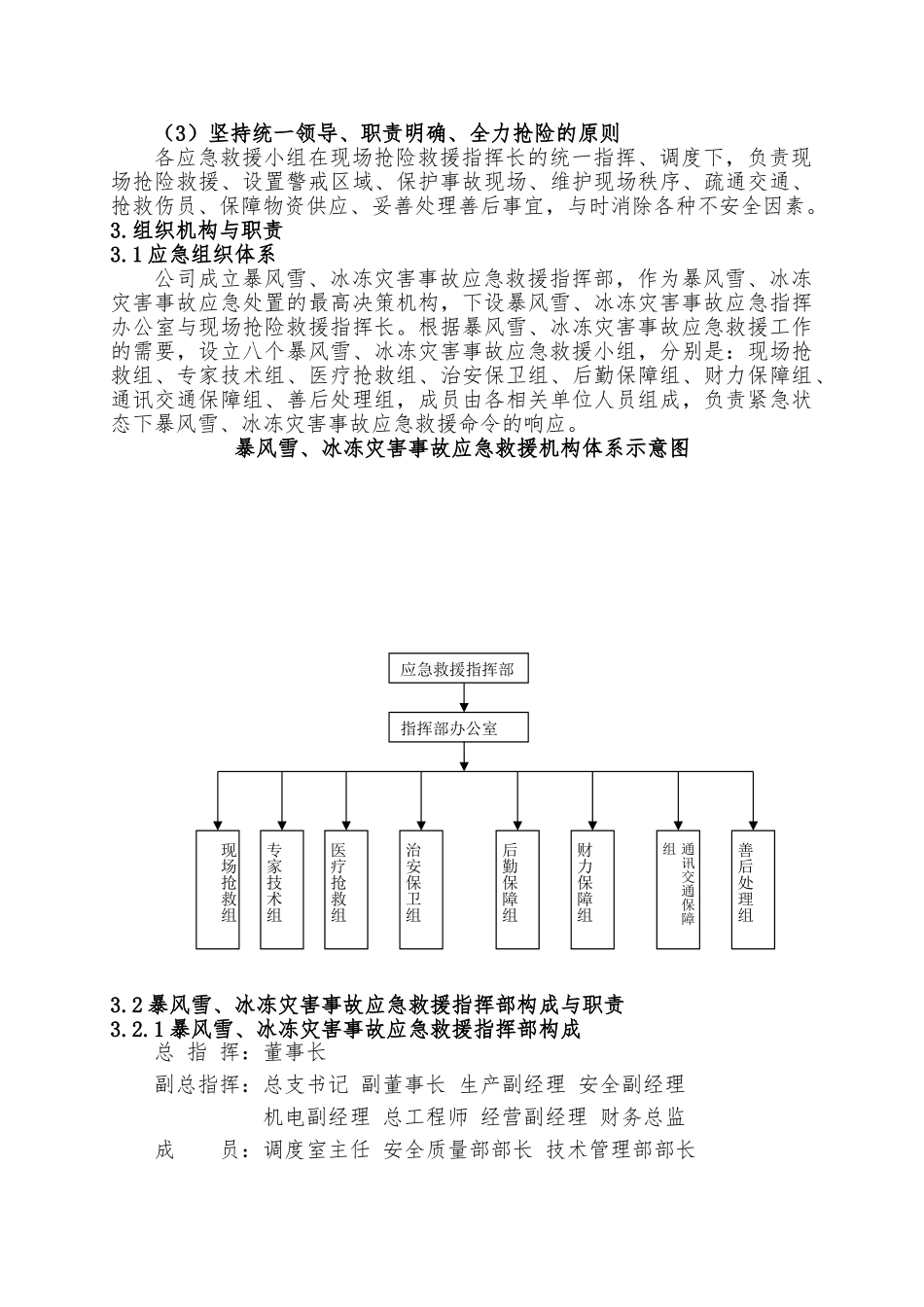 暴风雪应急处置预案与处置方案_第3页
