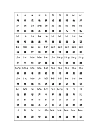 最常用汉字5000个