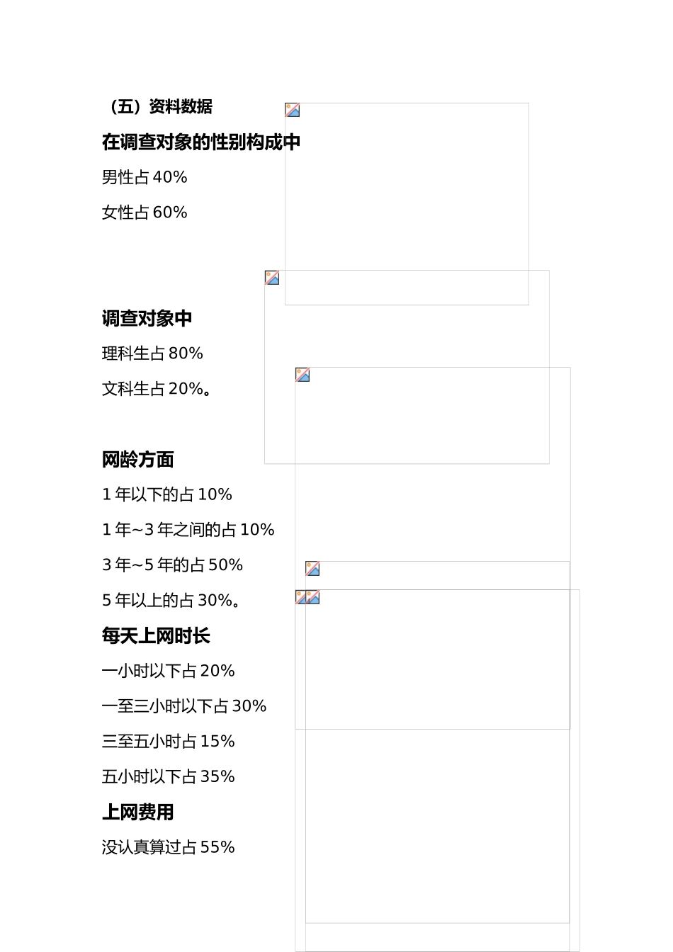 有关大学生上网情况的调查报告_第3页