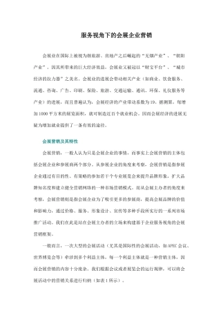 服务视角下的会展企业营销