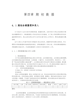 期初数据之期初余额整理和录入