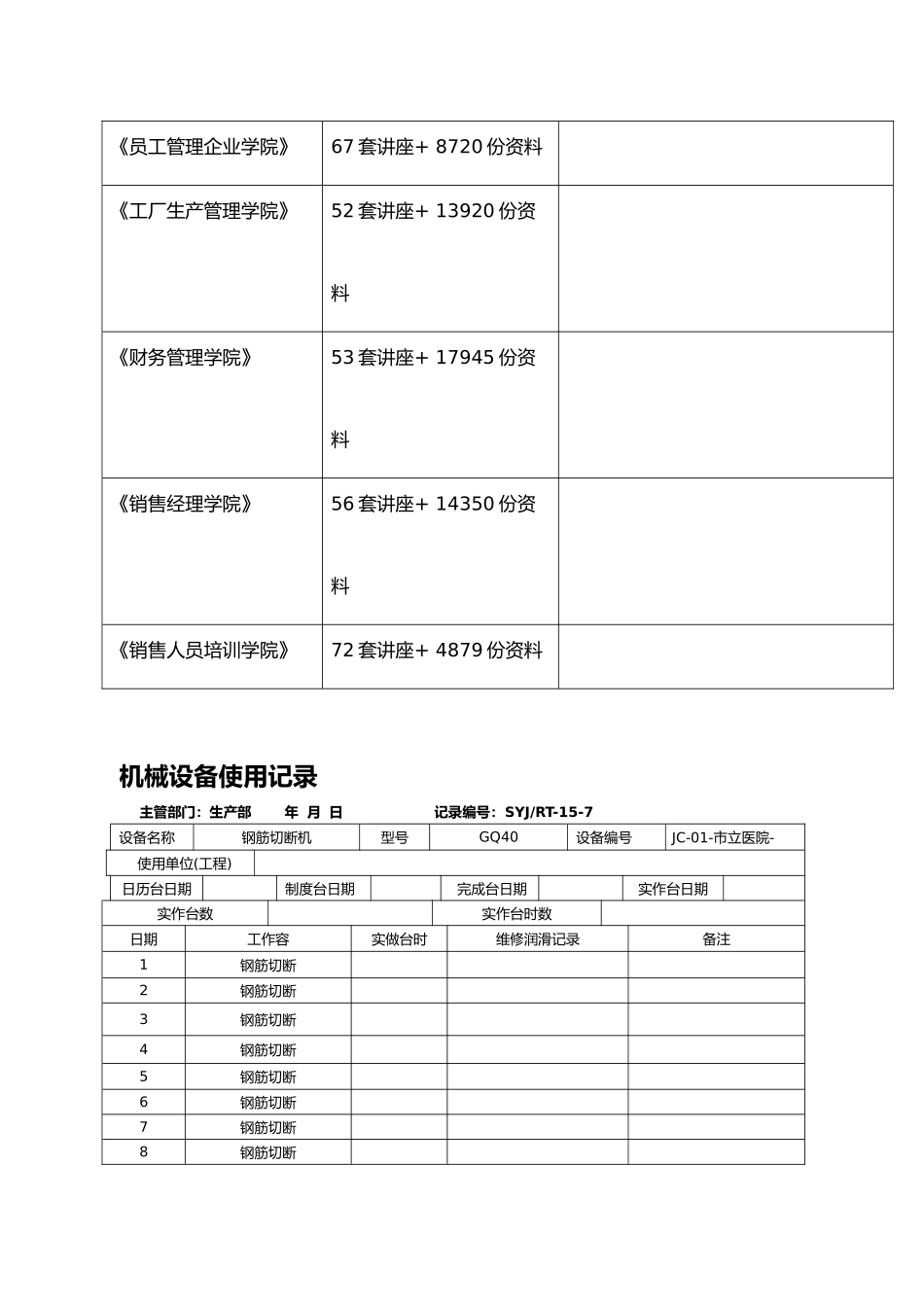 机械设备使用记录表_第3页