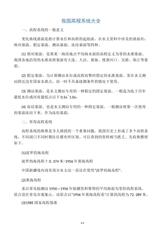 全国高程大全
