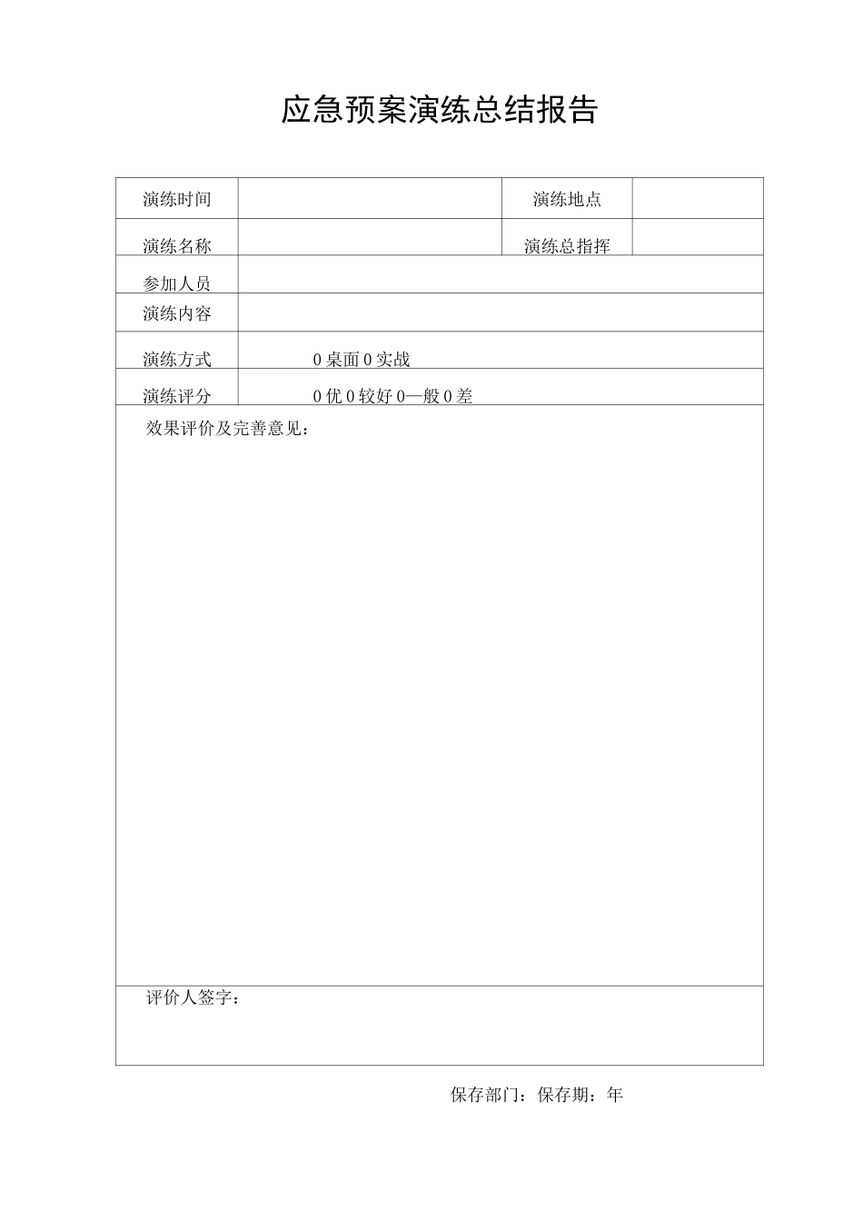 最新最全加油站应急预案演练记录_第3页