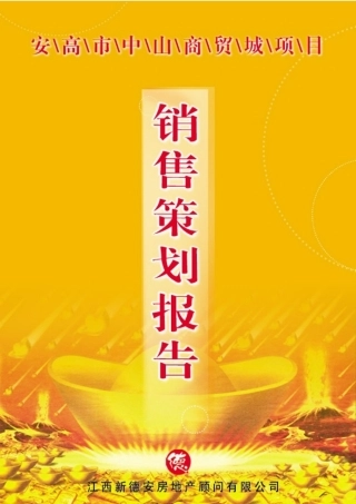 某中山商贸城销售策划报告