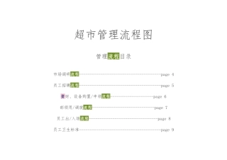 某年,最新超市管理流程图