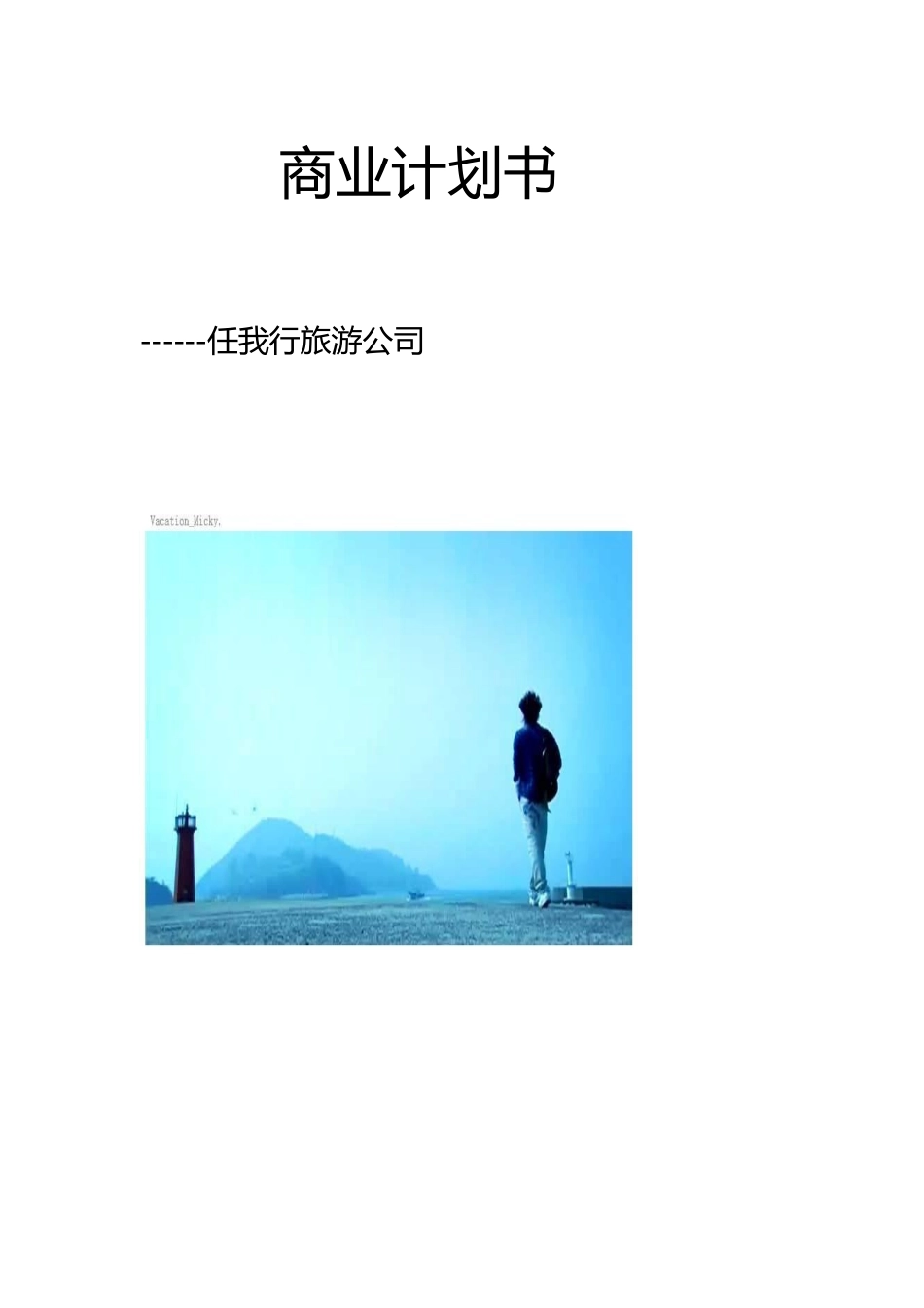 某旅游公司商业实施计划书简易范本_第1页