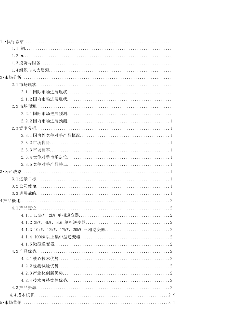 某新能源股份有限公司商业计划书_第2页