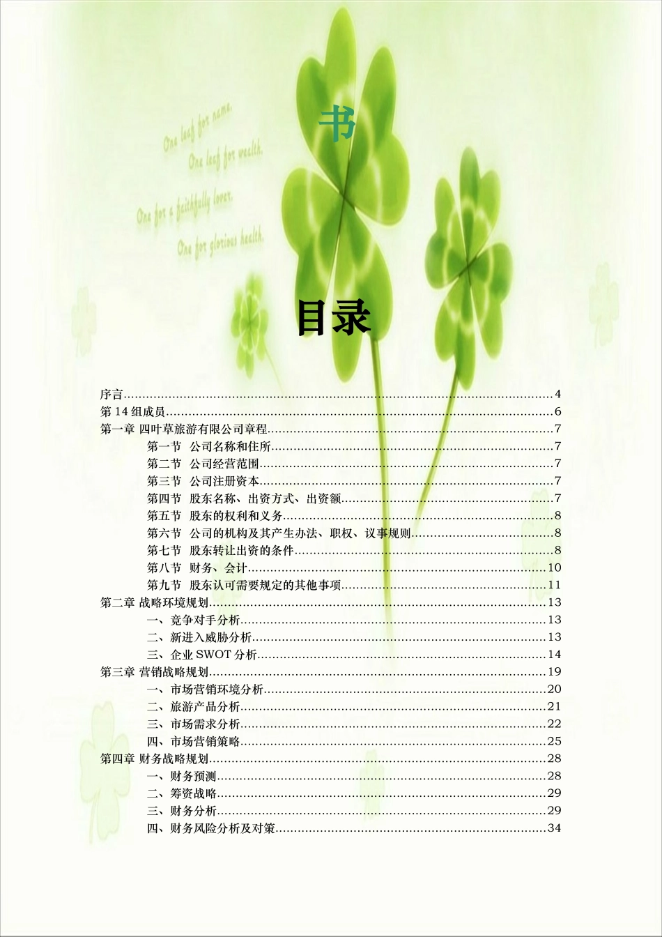 某旅游有限公司战略规划书范本_第2页