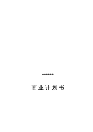 某有限公司商业实施计划书范本