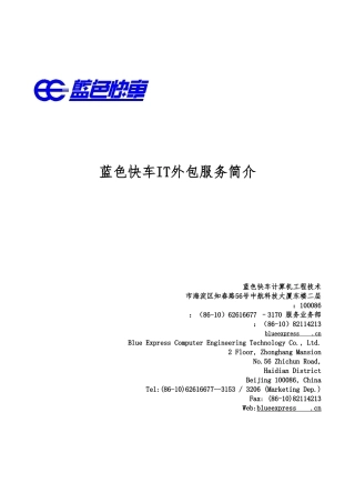某有限公司IT外包服务简介