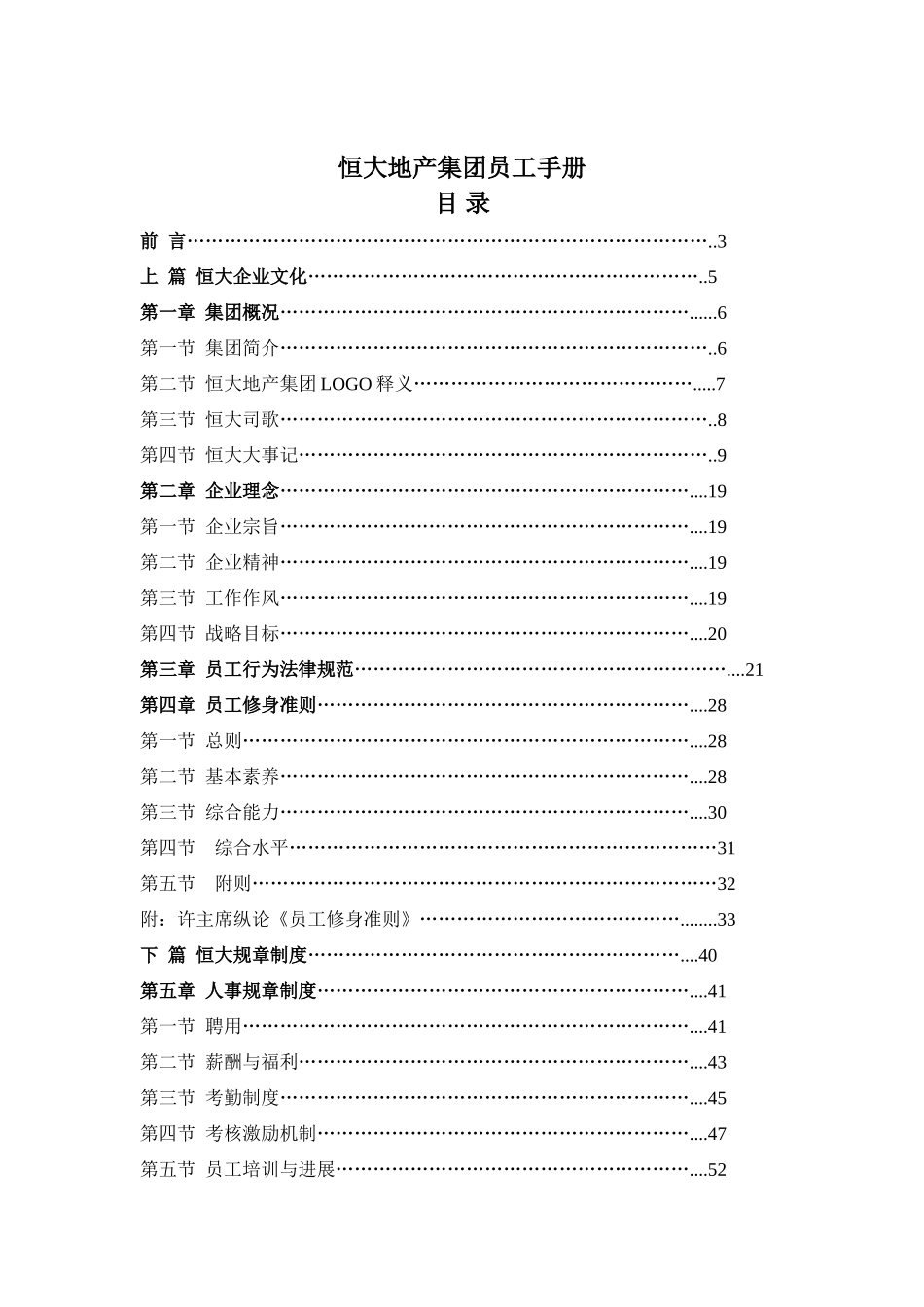 某某地产集团员工手册_第1页