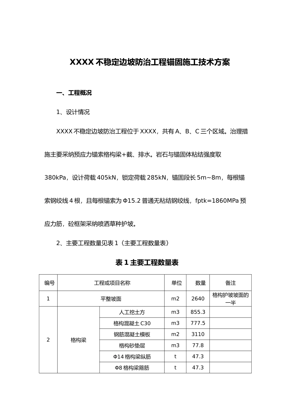 某某边坡锚索工程施工设计方案_第3页