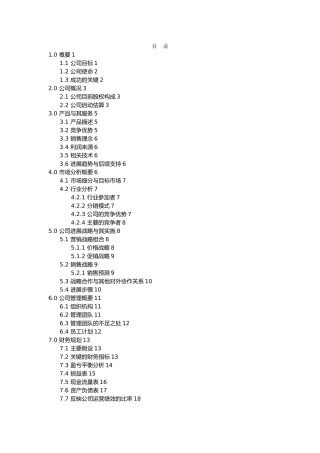 某电脑科技有限公司商业实施计划书