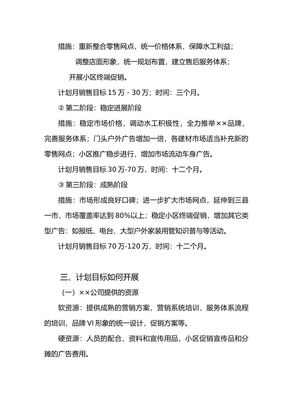 某管业分销市场操作方案_第3页