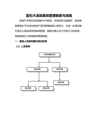 某置业有限公司案场管理制度与流程培训教材