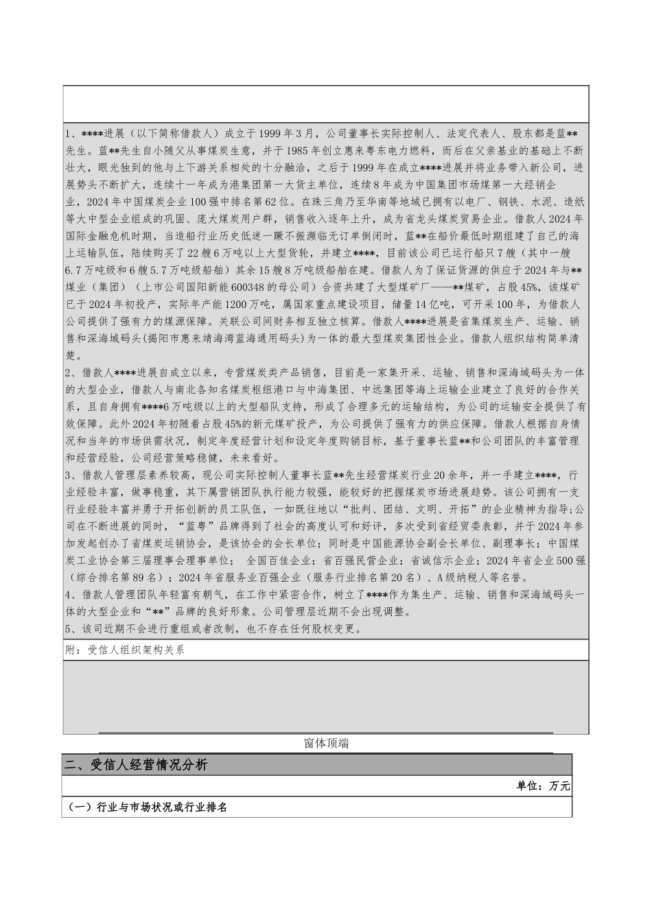 某能源发展公司银行授信调查报告_第3页