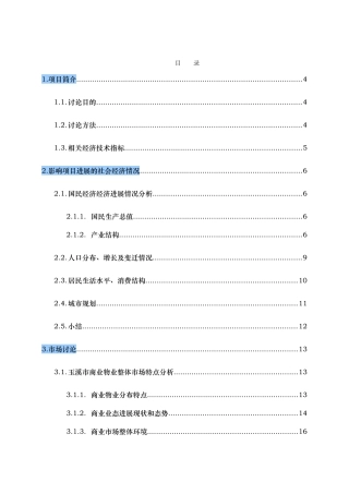 某购物广场项目研究与策划报告