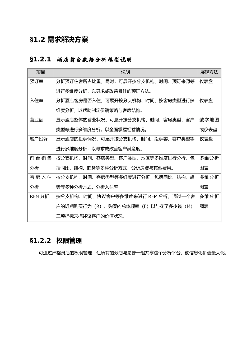 某酒店前台数据分析项目解决方案_第3页