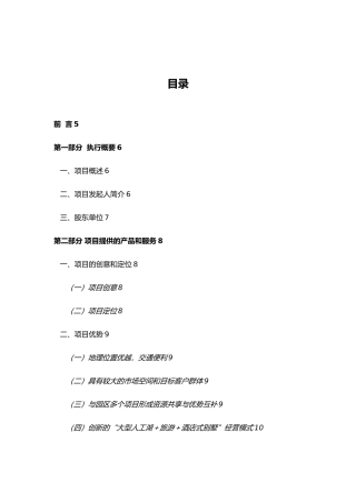 某酒店式别墅商业实施计划书