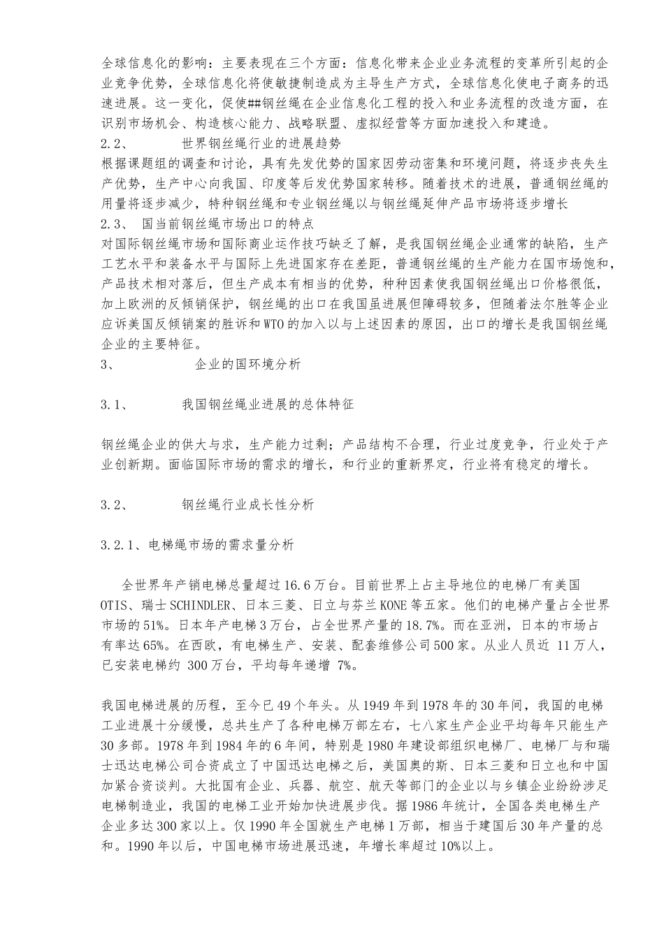 某钢丝绳有限公司战略研究报告_第3页