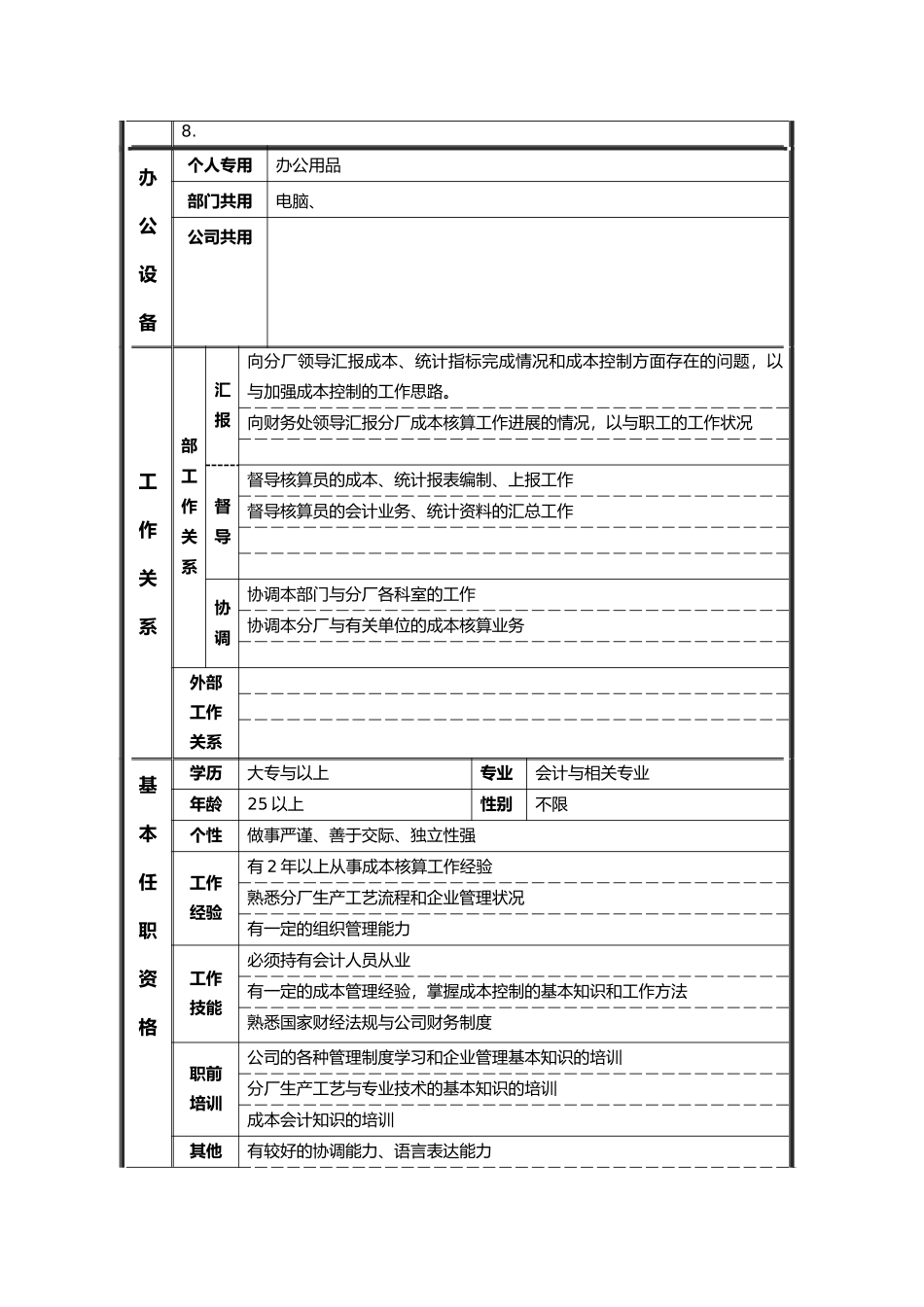 某钢铁公司各部门主管岗位职责说明_第2页