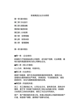 某集团企业文化纲领分析报告