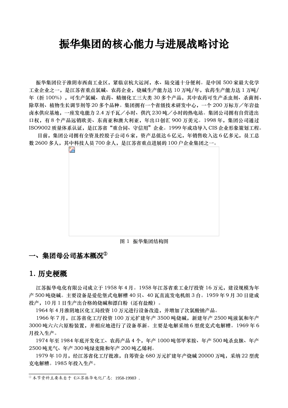某集团的核心能力与发展战略研究_第1页