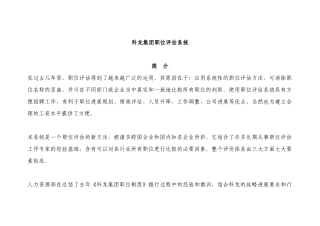 某集团职位评估系统范例