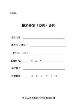 标准网站开发合同