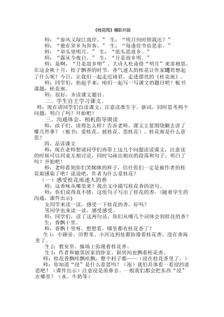 桂花雨-精彩片段