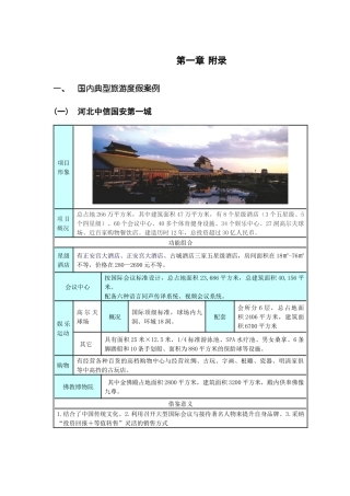案例整理（旅游地产）