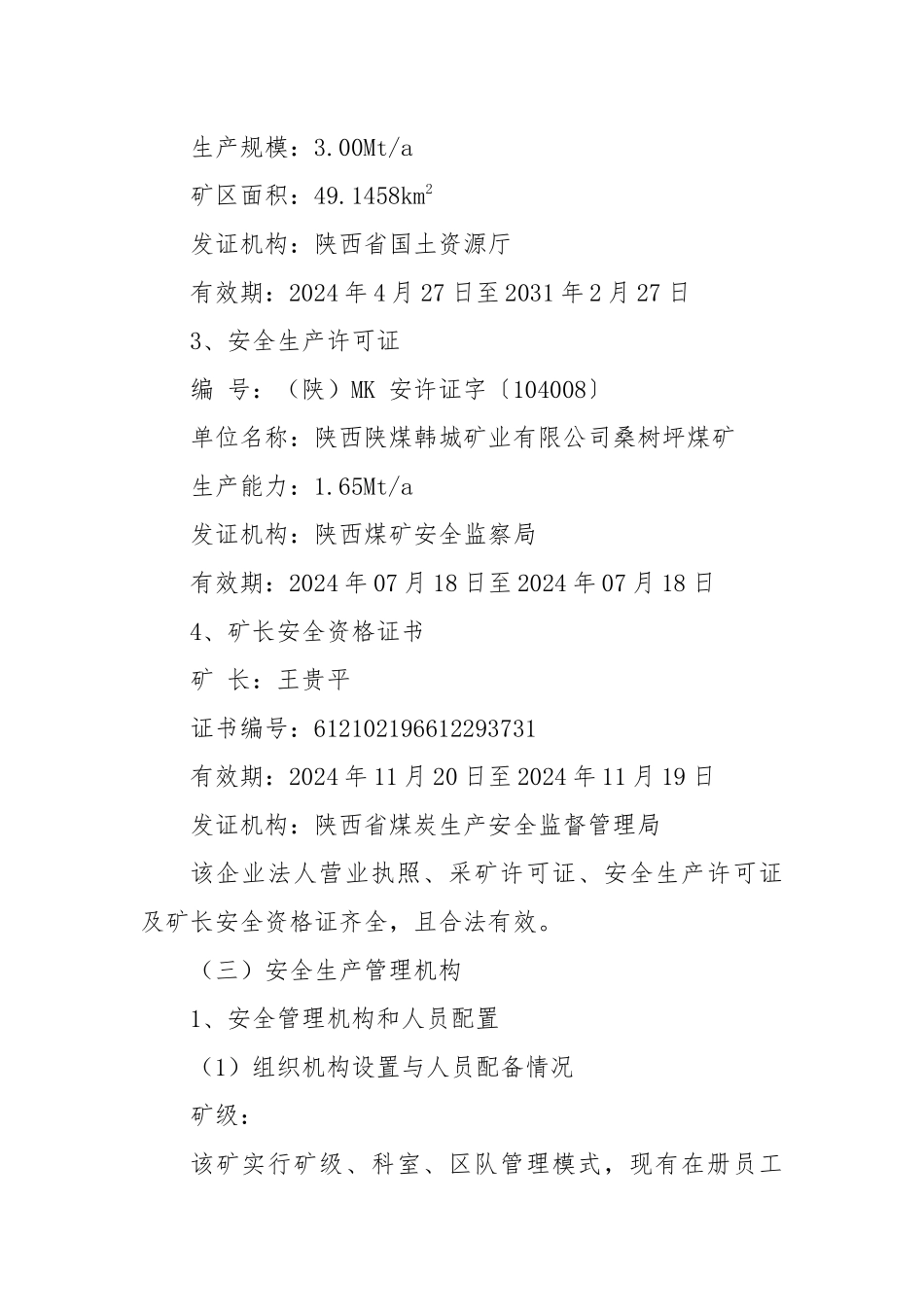 桑树坪煤矿安全体检报告_第3页