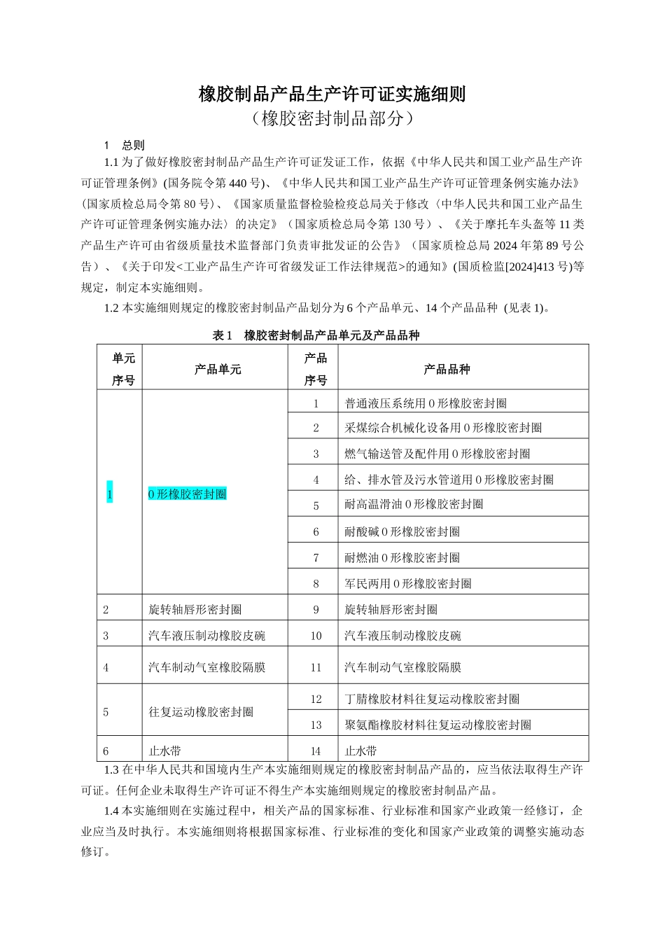 橡胶制品产品生产许可证实施细则_第3页