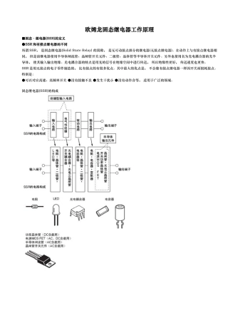 欧姆龙固态继电器工作原理
