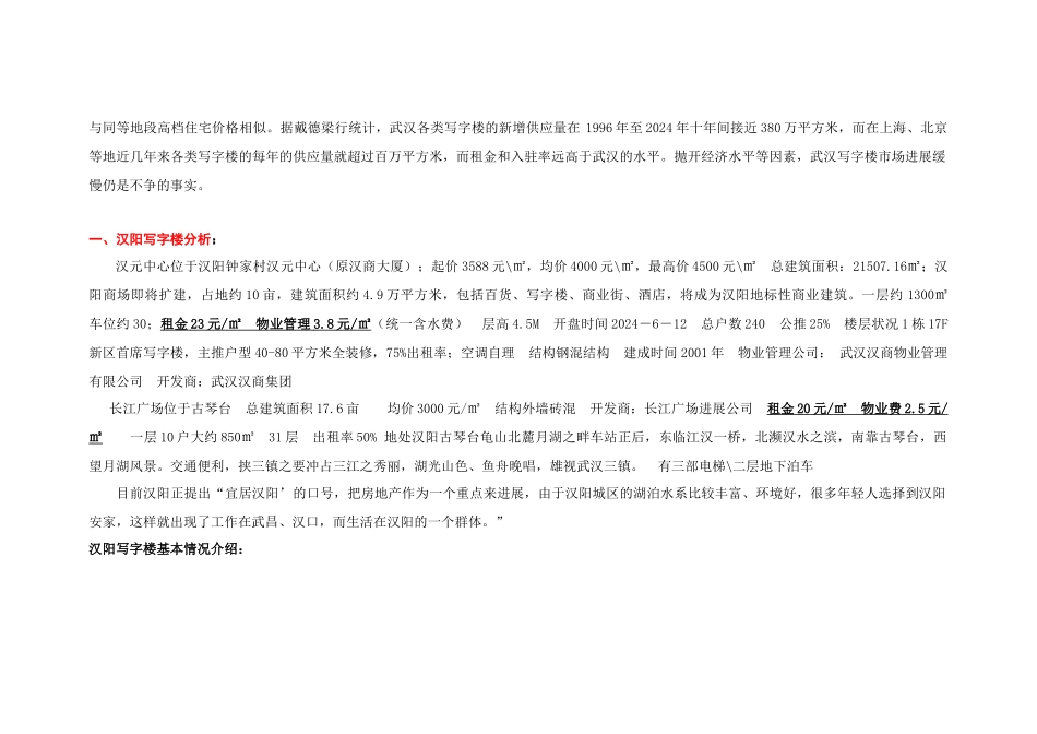 武汉盘龙城写字楼项目策划推广_第2页