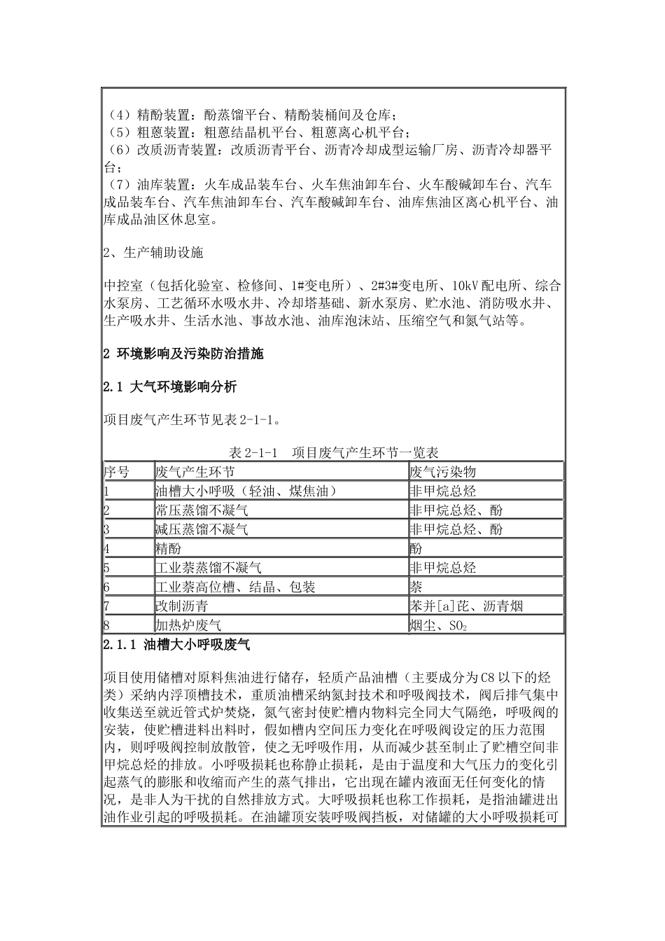 武汉聚焦精化工有限责任公司50万ta焦油加工项目环境影响报告书公示_第3页