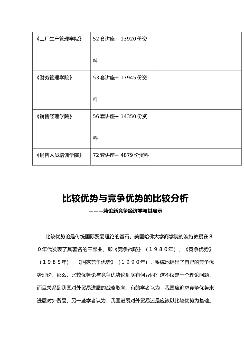 比较优势与竞争优势的比较分析报告_第3页