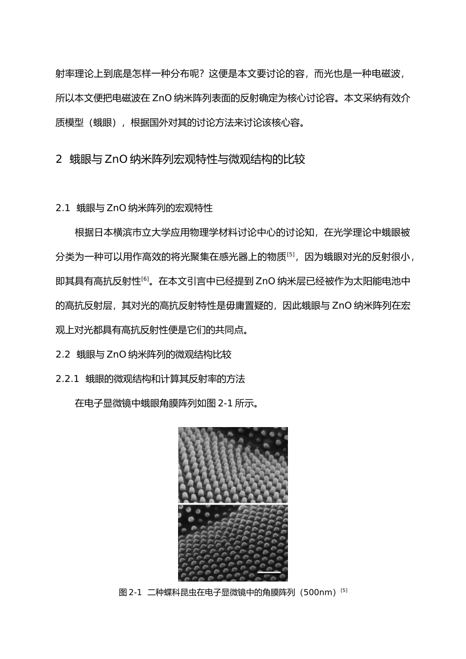 毕设电磁波在ZnO纳米阵列表面的反射毕业论文_第2页