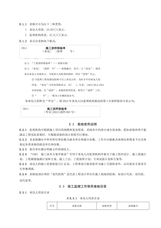 水利工程监理表格
