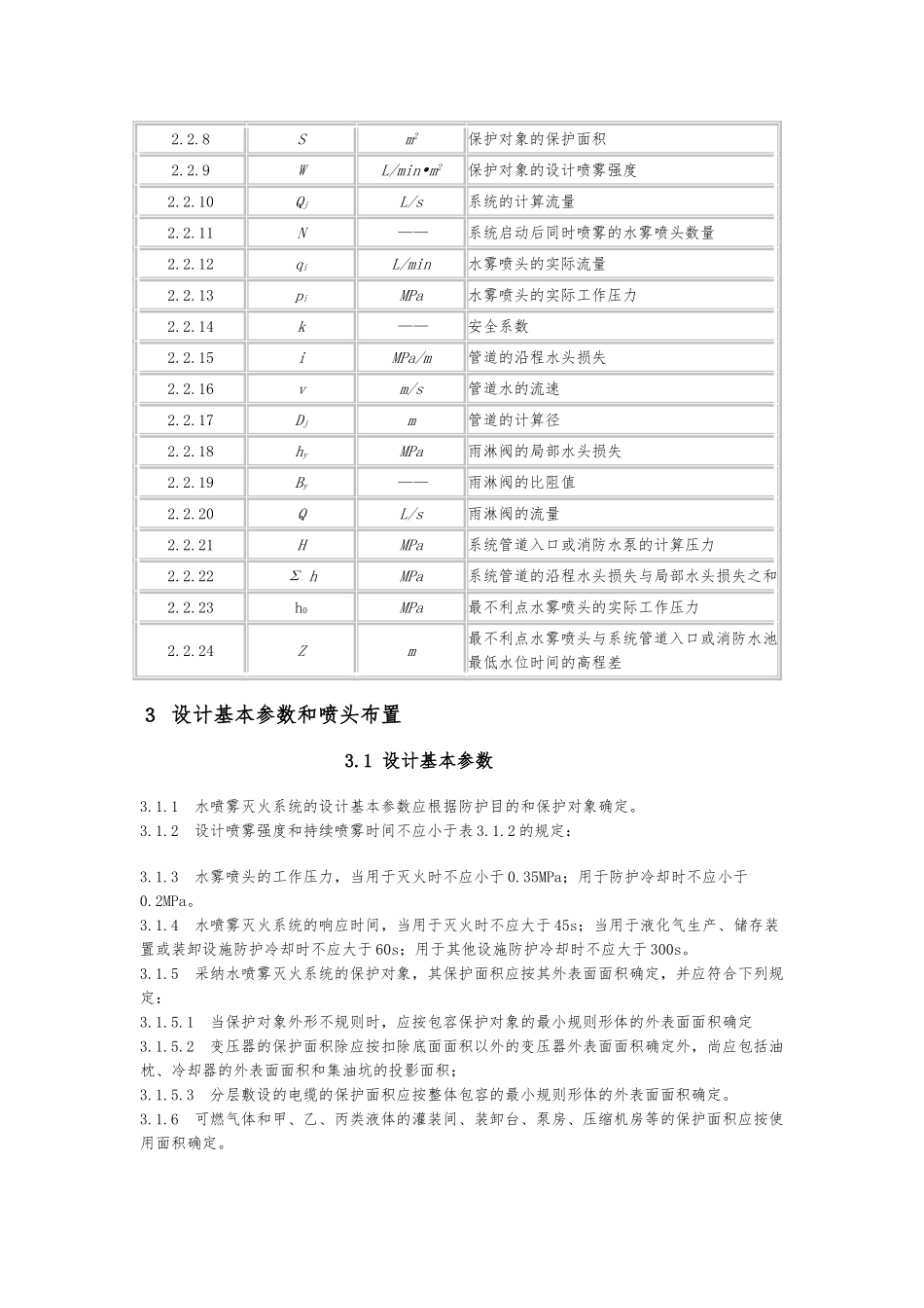 水喷雾灭火系统设计规范标准_第2页