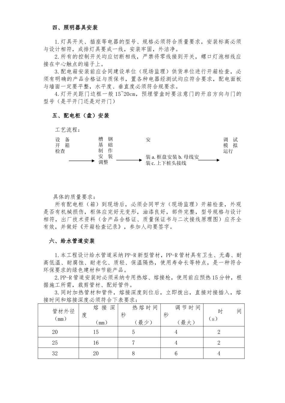 水电安装施工工艺流程图_第3页