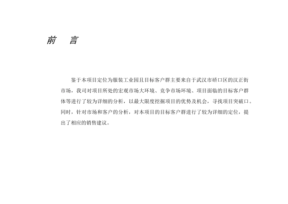 汉正服装工业园市场定位报告D_第2页