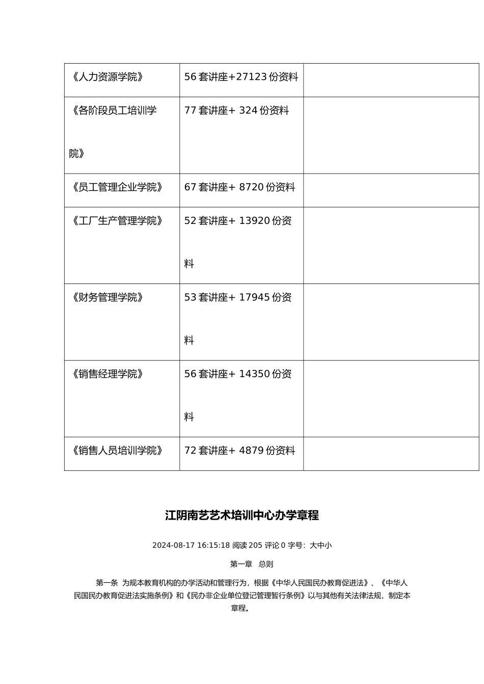 江阴南艺艺术培训中心办学管理章程_第2页